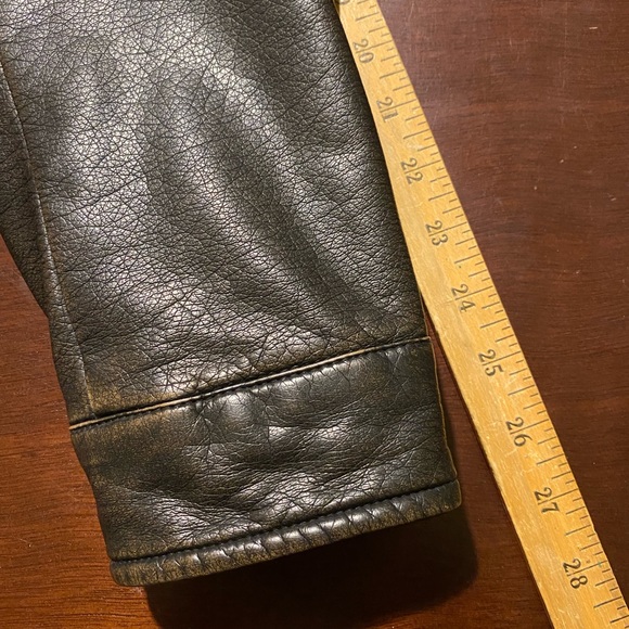 New mens Levi's Brown Sherpa Lined zip button Bomber Coat Jacket Size Large - Picture 15 of 15